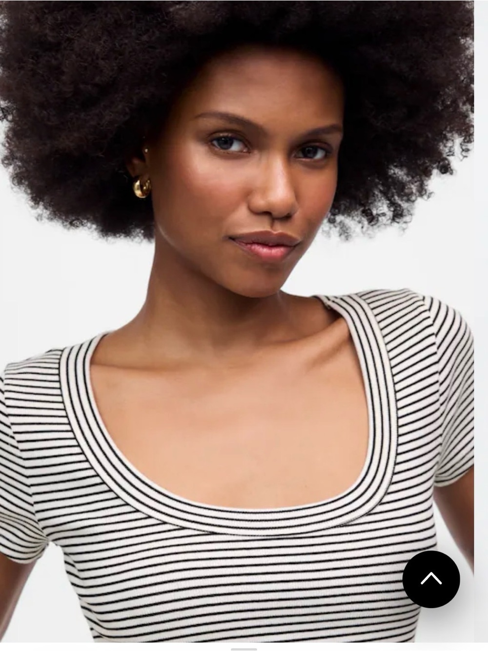 Madewell (Re)generative Cotton Ribbed Scoopneck Striped Tee